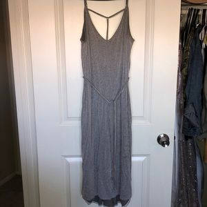 Mid length striped dress